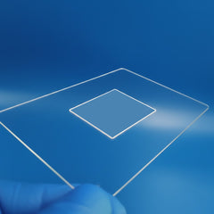 Flat-Bottom Grooved Glass Slide | Single, Double & Multi-Cavity Custom Design - product image 1