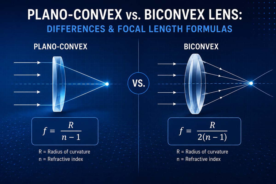 Plano-Convex vs. Biconvex Lens: Differences & Focal Length Formulas