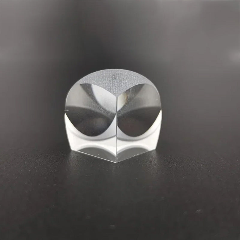 Angled view of K9 Corner Cube Retroreflector for beam steering, image rotation and optical alignment