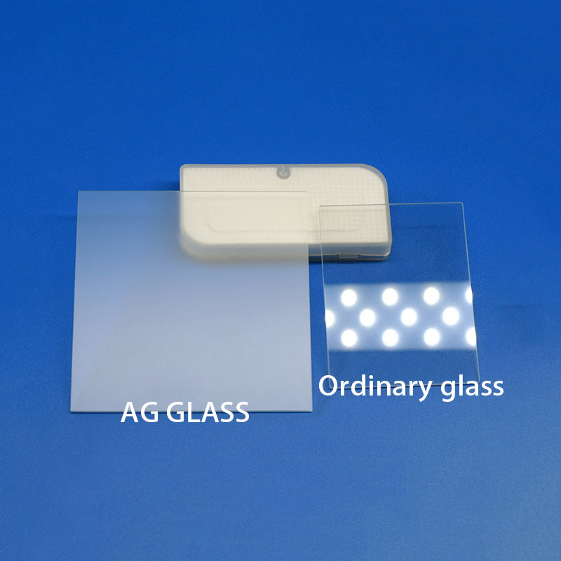 Anti-glare glass for laboratory display and instruments