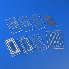 Counting chamber grid detail under microscope