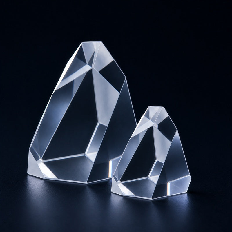 Angled view of K9 Roof Prism for beam steering, image rotation and optical alignment