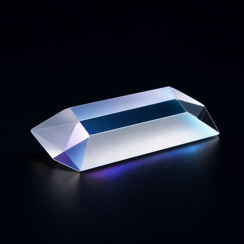 Angled view of K9 Dove Prism for beam steering, image rotation and optical alignment