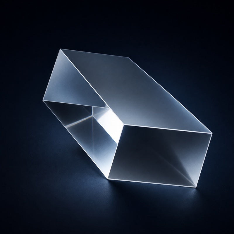 Pellin-Broca Dispersing Prism front product view on a dark background