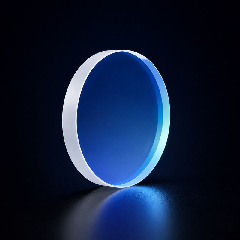 Angled view of UV Fused Silica High-Precision Wedge Window for sensor protection, imaging and laser enclosures