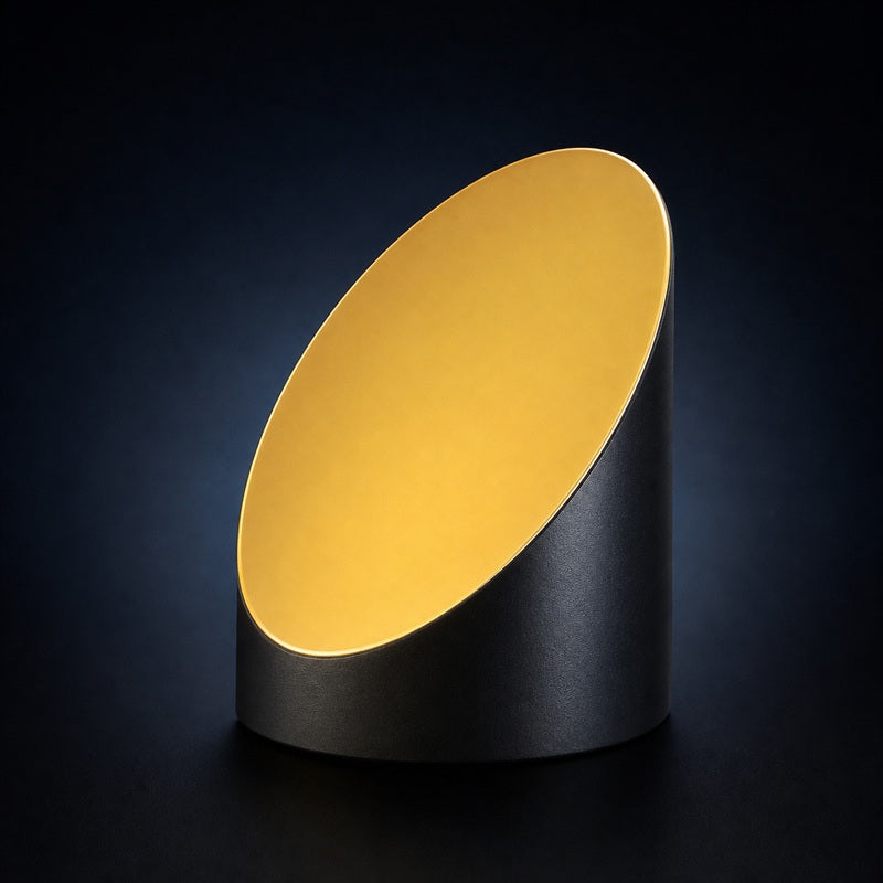 Off-Axis Parabolic Mirror front product view on a dark background