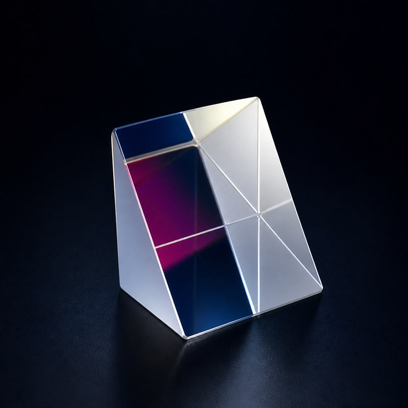 K9 High-Precision Right-Angle Prism front product view on a dark background