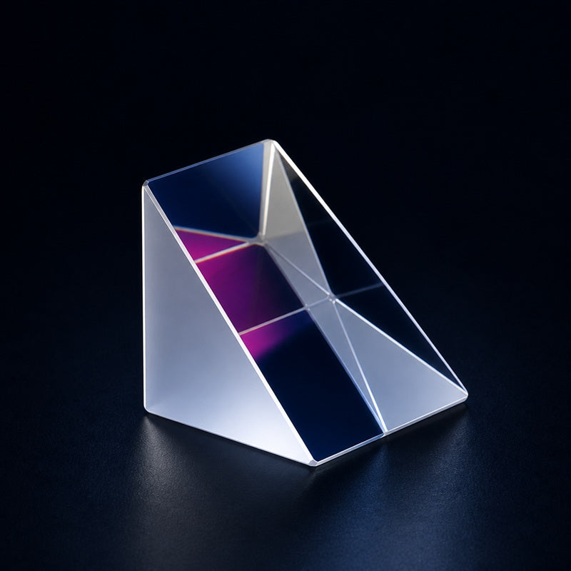 Angled view of K9 High-Precision Right-Angle Prism for beam steering, image rotation and optical alignment