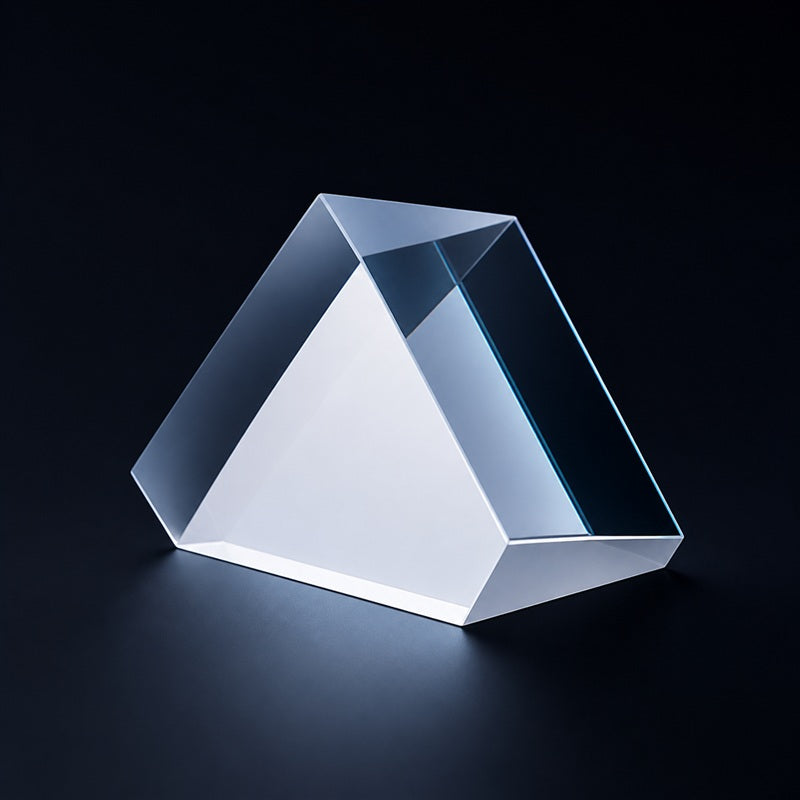 UVFS High-Precision Right-Angle Prism front product view on a dark background
