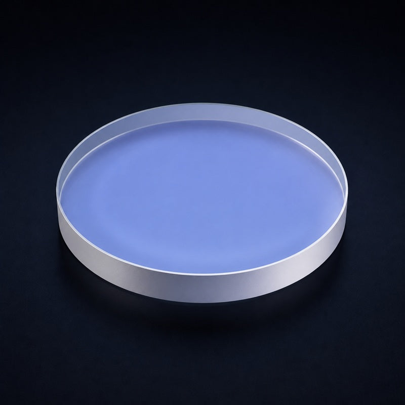45-Degree Polarizing Beamsplitter Plate front product view on a dark background