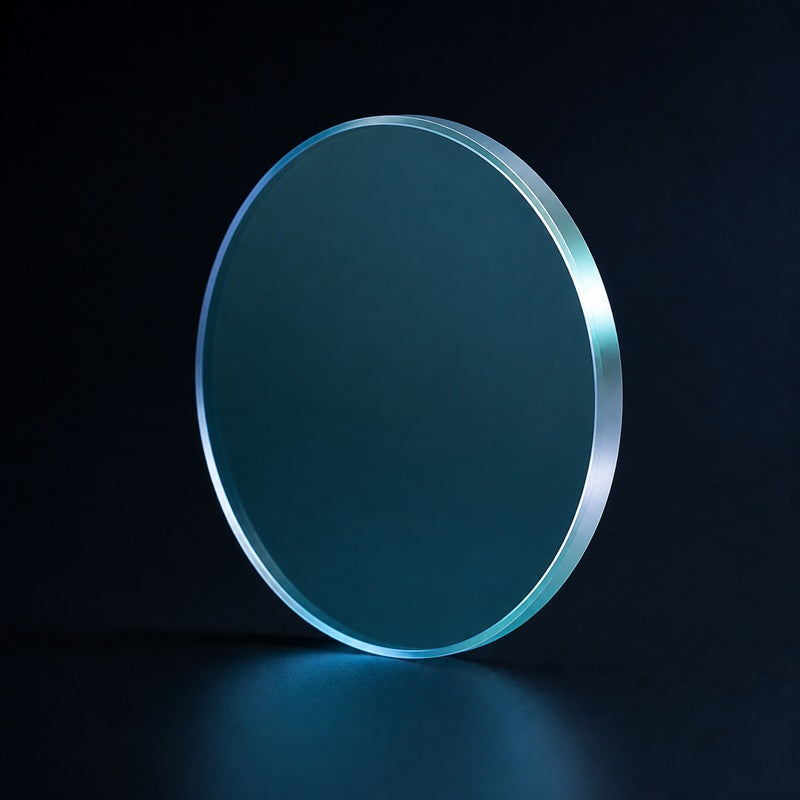 Multi-Order Quartz Wave Plate front product view on a dark background