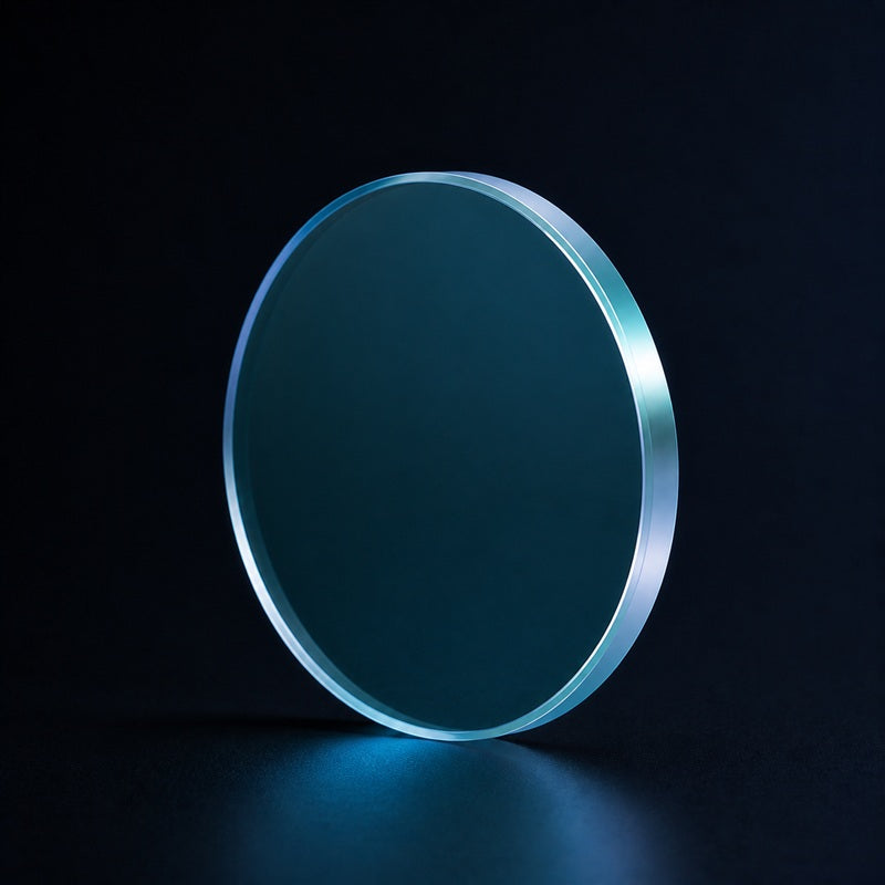 Angled view of Multi-Order Quartz Wave Plate for polarization control, laser and measurement systems
