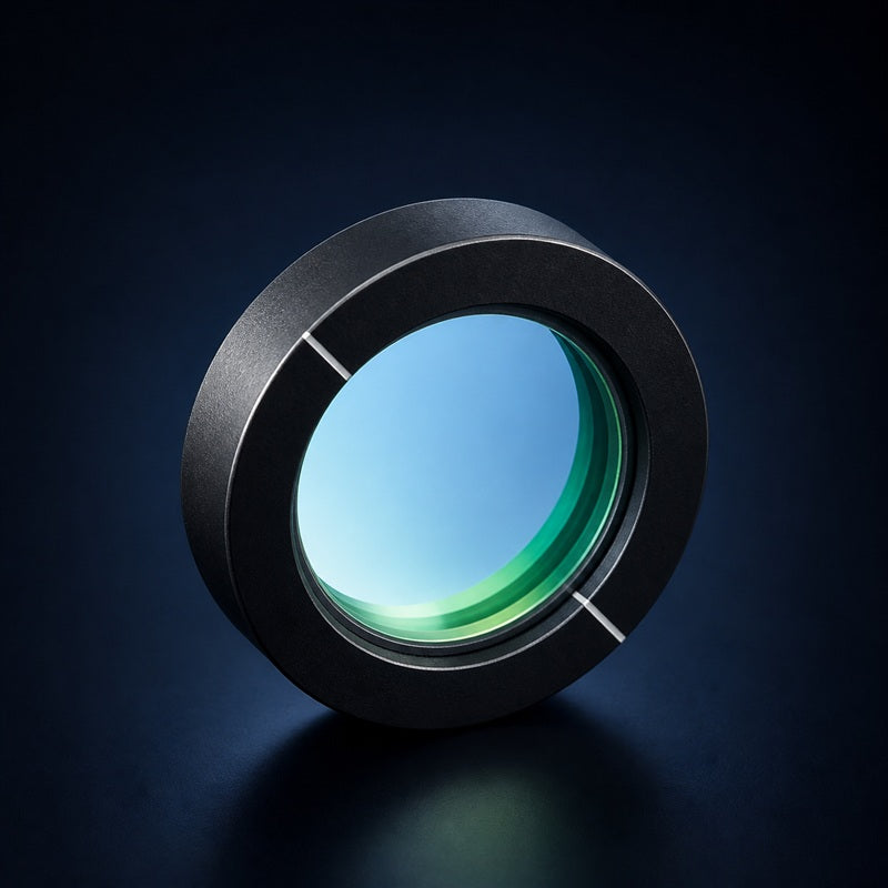 Air-Spaced Zero-Order Wave Plate front product view on a dark background