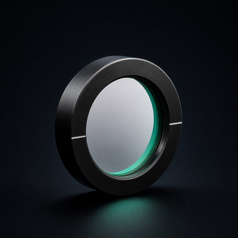 Angled view of Broadband Achromatic Quartz Wave Plate for polarization control, laser and measurement systems
