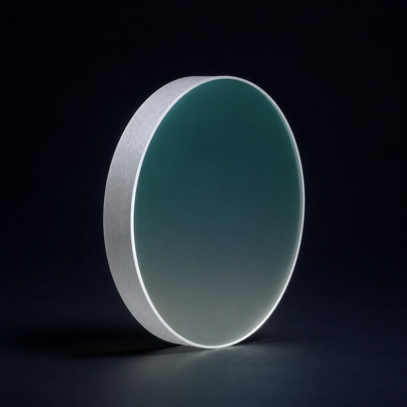 Angled view of UV Fused Silica High-Precision Plane Mirror for laser reflection, beam delivery and optical instruments