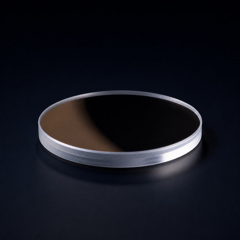 Angled view of 25.4 mm Measurement Reticle for machine vision, microscopy and optical calibration