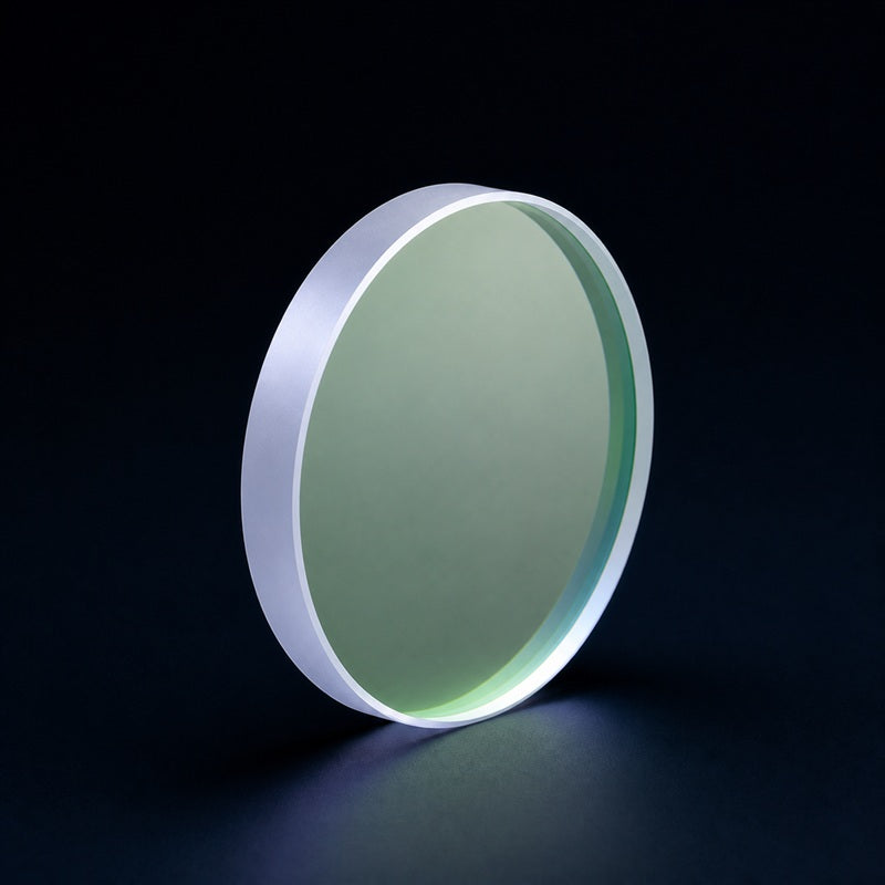 Angled view of Calcium Fluoride Infrared Beamsplitter Wedge for beam splitting, interferometry and imaging systems