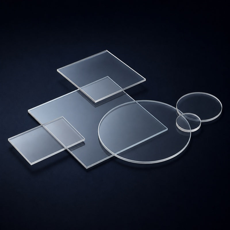 Economy Beamsplitter Plate front product view on a dark background