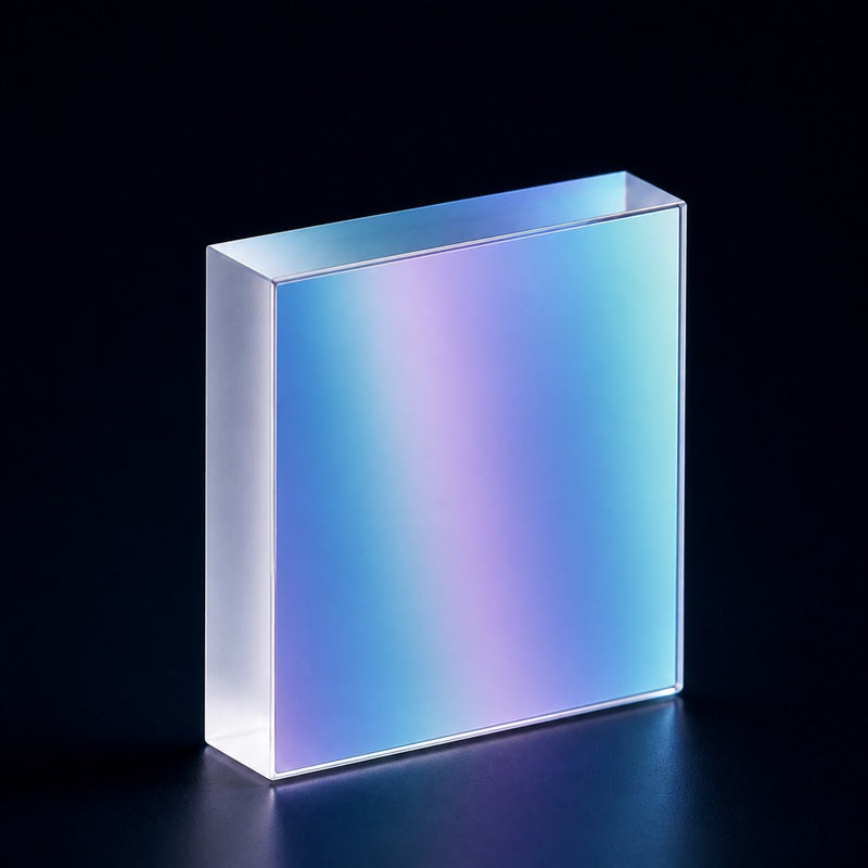 Angled view of Holographic Reflection Diffraction Grating for spectroscopy, wavelength separation and laser systems
