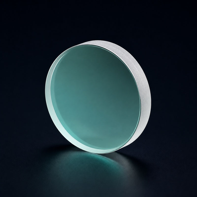 Quartz Double-Surface Optical Flat front product view on a dark background