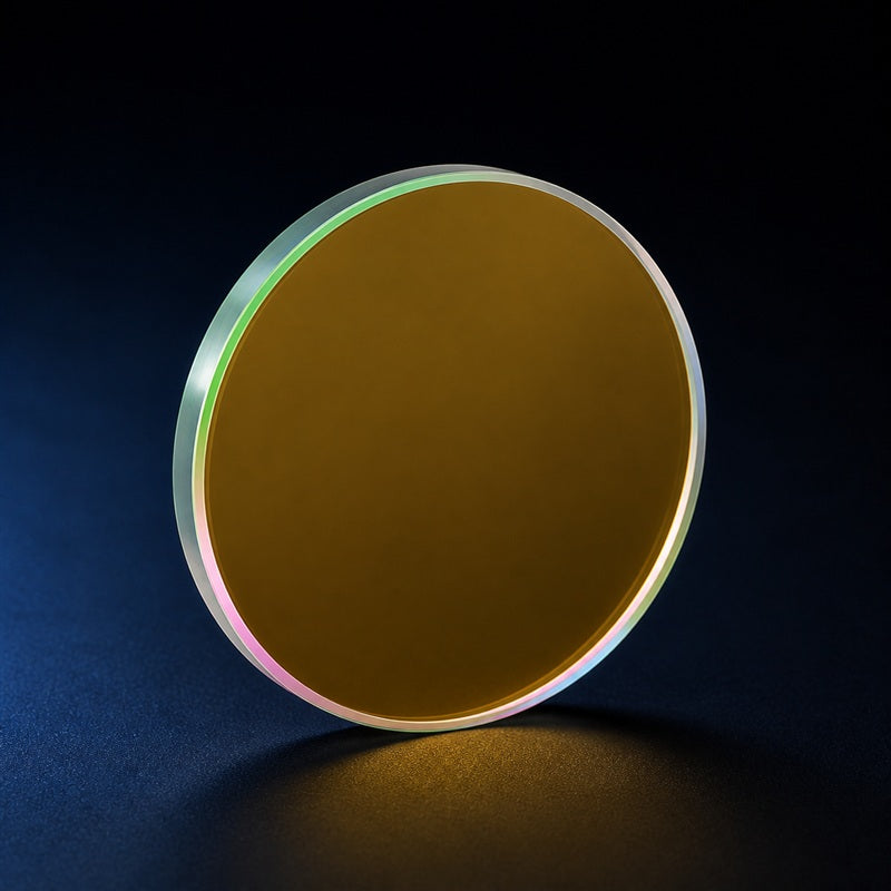 Angled view of Premium Fused Silica Shortpass Filter for spectroscopy, imaging and wavelength selection