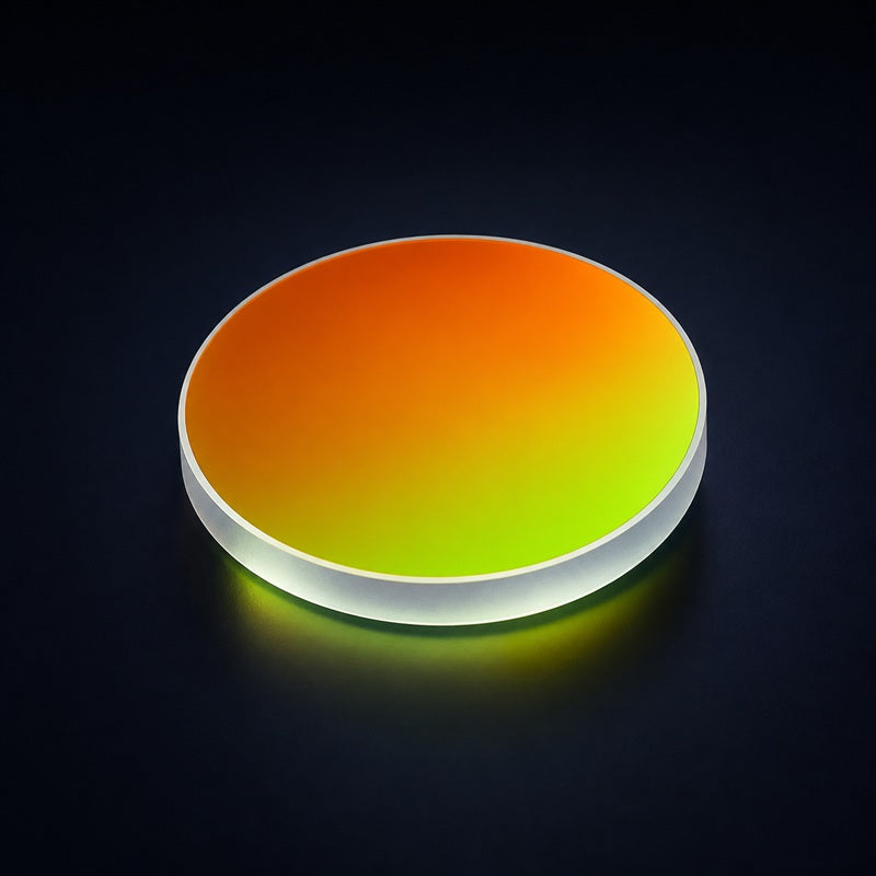 Economy Dielectric Shortpass Filter front product view on a dark background