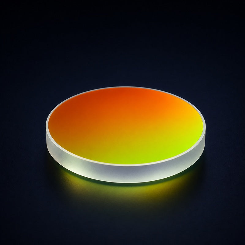 Angled view of Economy Dielectric Shortpass Filter for spectroscopy, imaging and wavelength selection