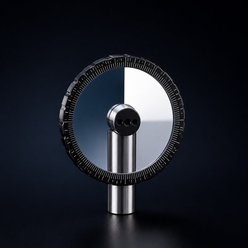 Circular Variable Neutral Density Attenuator front product view on a dark background