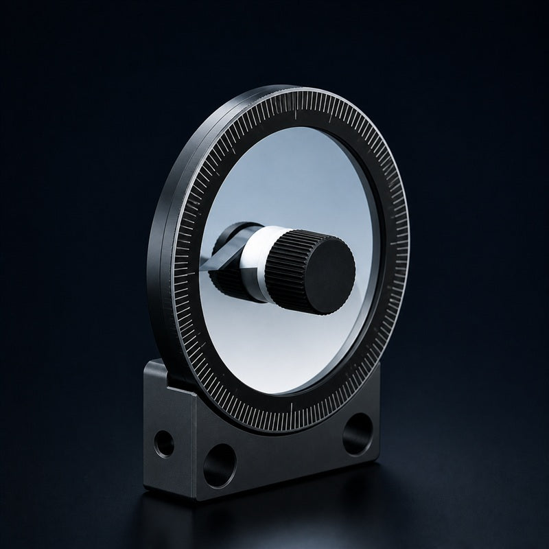 Angled view of 30 mm Cage Variable Attenuator for spectroscopy, imaging and wavelength selection
